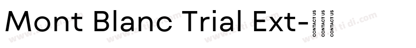 Mont Blanc Trial Ext字体转换